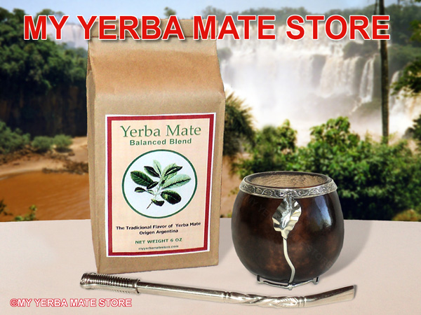 HQ Organic Yerba Mate Agua Mate + Hand Carved Alpaca Silver